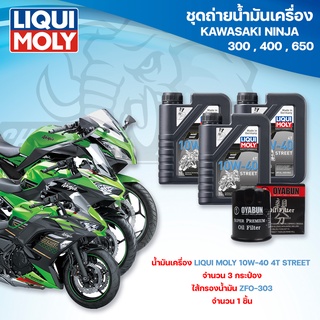 ชุดถ่ายน้ำมันเครื่องสำหรับรถ KAWASAKI Ninja Series Ninaja300 / Ninja400 / Ninja650