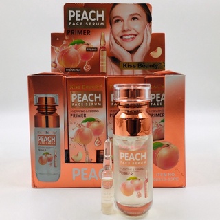 68218-03PE KISS BEAUTY PEACH FACE SERUM 🍑 (PRIMER + SERUM ) 2 ชิ้น ผสมกัน ไพรเมอร์ที่ให้เนื้อสัมผัสเนียนนุ่ม🍑