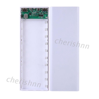 POWER Chin Qc3 . 0 Dual Usb หน้าจอแสดงผล Lcd 10X18650 เคสแบตเตอรี่