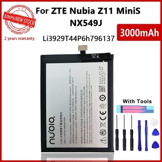แบตเตอรี่ ZTE Nubia Z11 mini S NX549J Z17mini Z17 NX569H NX569J โทรศัพท์ในตัวแบตเตอรี่ Li3929T44P6h796137+ ฟรีเครื่องมือ