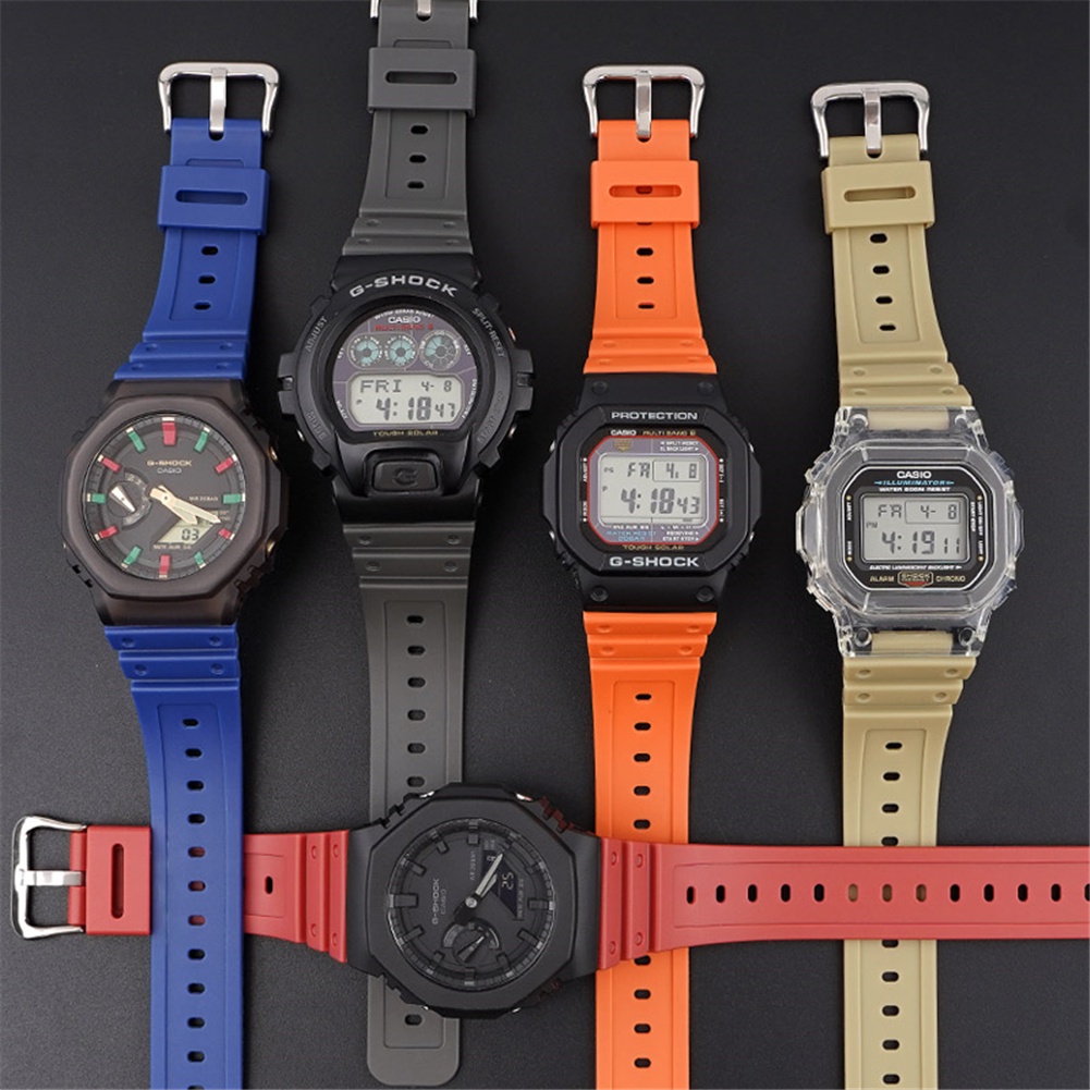 ภาพหน้าปกสินค้าสายนาฬิกาข้อมือยาง TPU แบบนิ่ม อุปกรณ์เสริม สําหรับ Casio G-SHOCK DW5600 5000 5030 5700 GW-6900 GWM5610 GA-2100