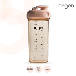 ขวดดื่มน้ำ Hegen ขนาด 11 ออนซ์ / 330 มล. ฝาสีชมพู ไม่มีหลอด HEG13193115