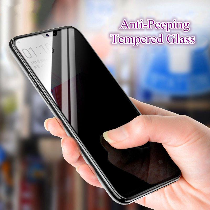 For OPPO R15 Pro A3S A5 F9 R17 F7 Youth A85 A79 A77 F5 R16 Privacy Tempered Glass Anti-Peeping Screen Protector Film