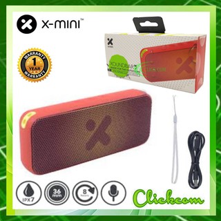 X-Mini XOUNDBAR W Ultra Portable Bluetooth Speakerไมโครโฟนในตัวและฟังก์ชัน TWSขนาดกะทัดรัด พกพาสะดวก มาตรฐานกันน้ำ IPX7