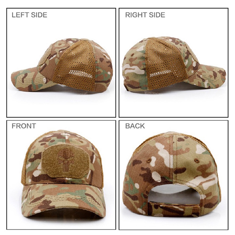 หมวกทหาร-ยุทธวิธี-พราง-หมวกล่าสัตว์-พร้อมตาข่ายระบายอากาศ-เบสบอล-กีฬา-ทุกเพศ