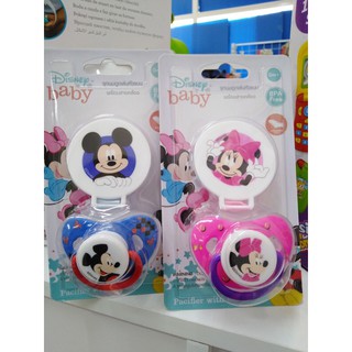 Disney baby จุกหลอก จุกนมหลอก หัวกลม หัวแบน สำหรับเด็กแรกเกิด