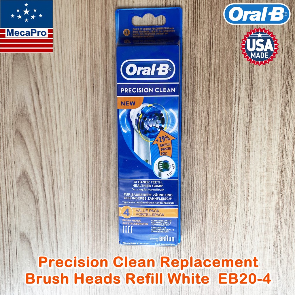 Oral-B® Precision Clean Replacement Brush Heads Refill, White รุ่น EB20 ...