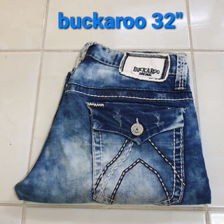 ยีนส์สภาพ 97%ยี่ห้อ buckaroo เอว 32 นิ้ว