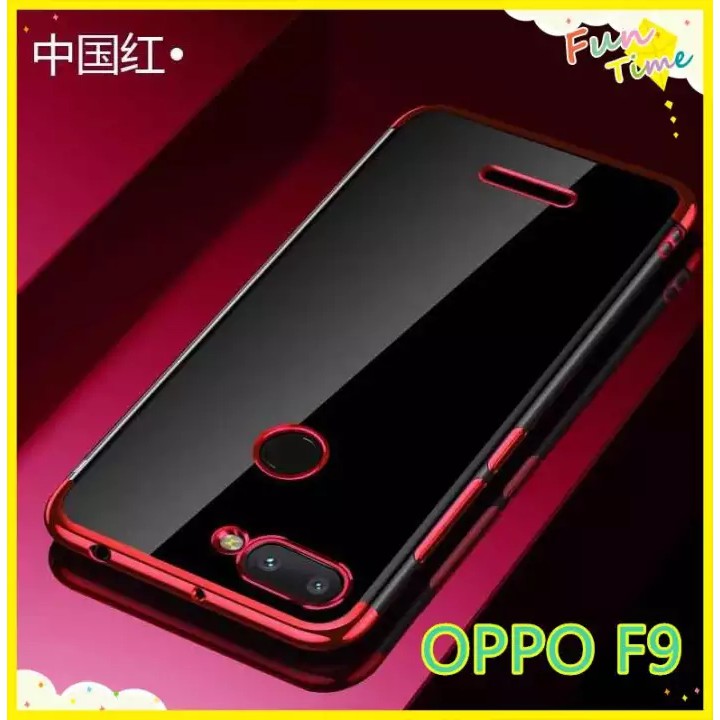 case-oppo-f9-เคสนิ่ม-ขอบสีหลังใส-เคสกันกระแทก-สวยและบาง-tpu-case-เคสซีลีโคน-สินค้าใหม่-ส่งจากไทย