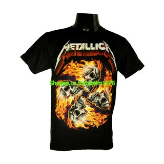 เสื้อยืดสุดเท่เสื้อวง Metallica เสื้อวงดนตรีร็อค เดธเมทัล เสื้อวินเทจ เมทัลลิกา MET1184Sto5XL