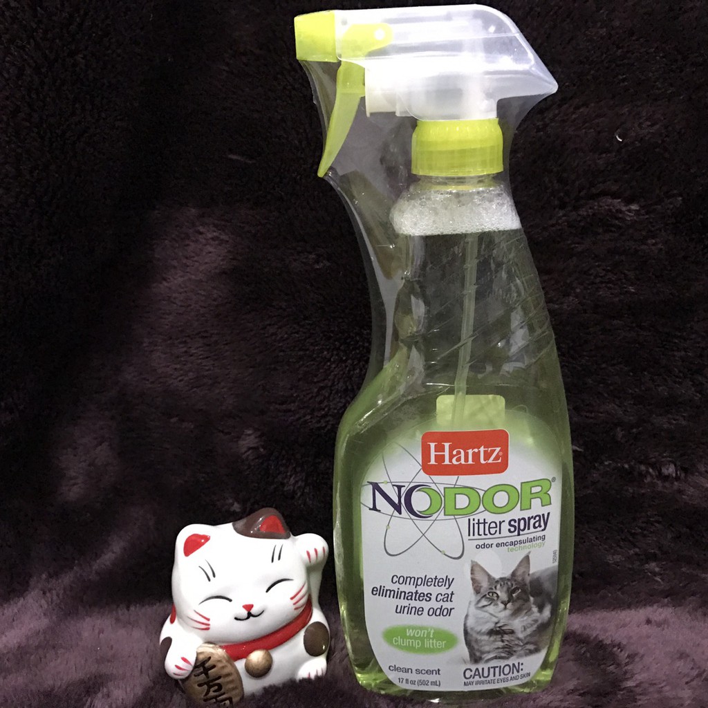 Hartz Nodor Litter Spray Completely Eliminates Cat Urine Odor Clean