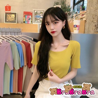 🧸💦𝑩𝒓𝒂𝑩𝒓𝒂𝑩𝒓𝒂⛱️🧸  #f-053 เสื้อไหม พรม หลากลายสี ผ้าร่อง ยืดดีมาก