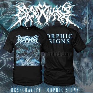 เสื้อยืดผู้ชาย Ts - DESECRAVITY - ป้ายกราฟิก S-5XL