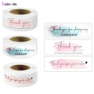 "Thank You For Your Order" สติ๊กเกอร์ฉลากหัวใจสีชมพูสําหรับปิดผนึกตกแต่ง