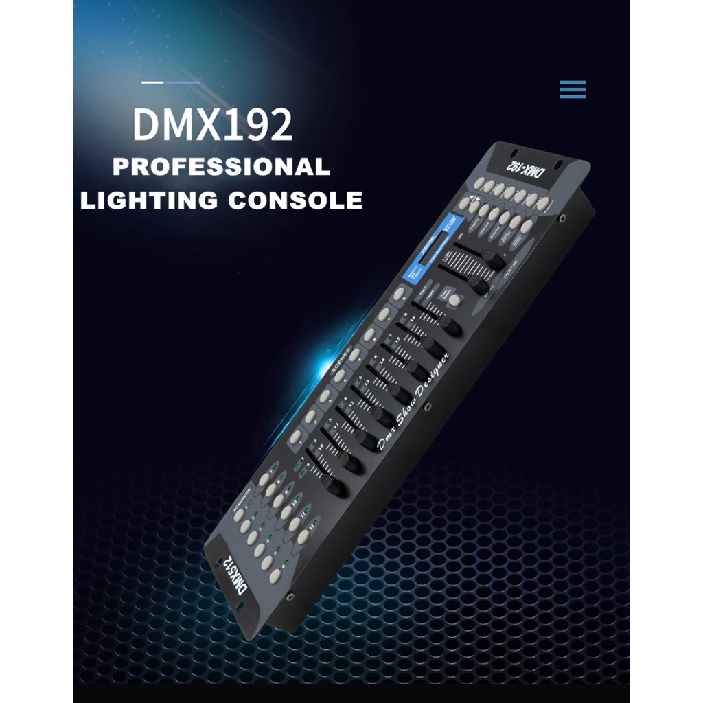 บอร์ดคุมไฟเวที-192-dmx-controller-dj-equipment-dmx-512-console-stage-lighting-controller