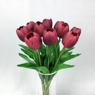 ดอกทิวลิปฮอลแลนด์ เกรดพรีเมี่ยมงานพียู ดอกไม้ประดิษฐ์เกรดพรีเมี่ยม