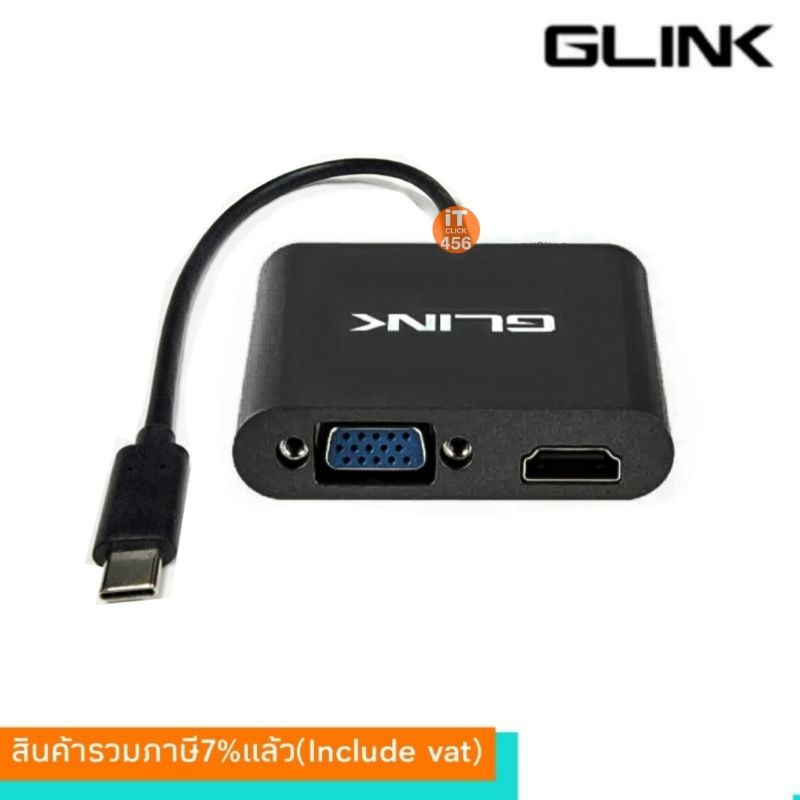 GLINK USB Type C to hdmi, VGA (GLINK GL013) Shopee Thailand