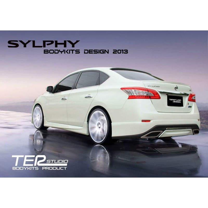 สเกิร์ตรอบคัน-4-ชิ้น-nissan-sylphy-2012-2015-ทรง-pro-ดีไซน์สปอร์ต