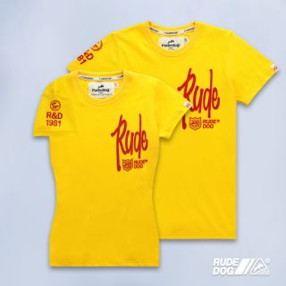 Rudedog เสื้อยืด รุ่น R&amp;D สีเหลือง
