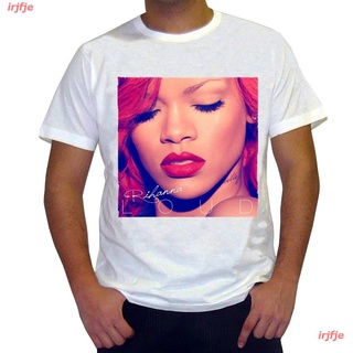 【hot sale】irjfje Rihanna เสื้อยืด ผู้หญิง สไตล์เกาหลีเสื้อยืด Rihanna ดพิมพ์ลาย