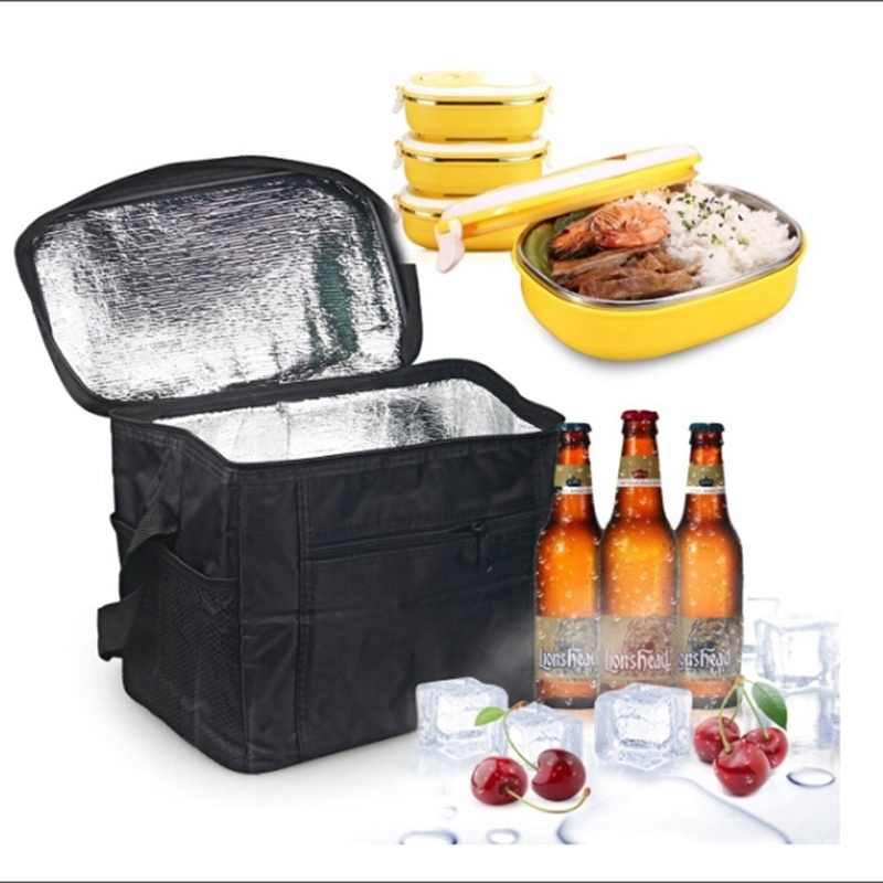 ถุงเก็บความเย็นกระเป๋าปิคนิค-10-ลิตรใช้สำหรับถุงส่งอาหารแบบกลับบ้าน