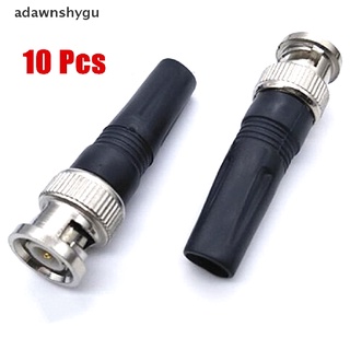 [adawnshygu] อุปกรณ์เชื่อมต่อ Bnc ตัวผู้ สําหรับสายเคเบิลกล้องวงจรปิด Twist-On Coaxial Rg59 10 ชิ้น