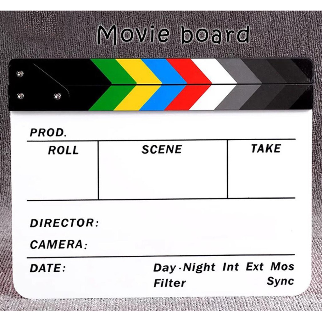 clapper-board-acrylic-movie-action-slate-clapper-board-ลูกตุ้มคณะอะคริลิค-มีปากกาแถมให้