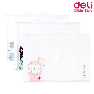 Deli 72508 Expanding File กระเป๋าเอกสาร PVC มี 13 ช่อง (คละสี 1 ชิ้น) กระเป๋า อุปกรณ์สำนักงาน แฟ้ม แฟ้มใส่เอกสาร แฟ้มงาน