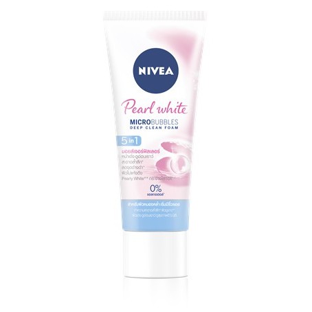 nivea-pearl-white-5in1-moisture-filler-foam-นีเวีย-เพิร์ล-ไวท์-มอยส์เจอร์-ฟิลเลอร์-โฟมล้างหน้าสำหรับผิวหมองคล้ำ-100-กรัม