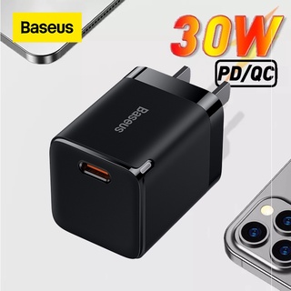 Baseus Gan3 30W USB C ชาร์จเร็ว 3.0 Type C PD ชาร์จเร็ว สําหรับ iPhone 12 Pro 13