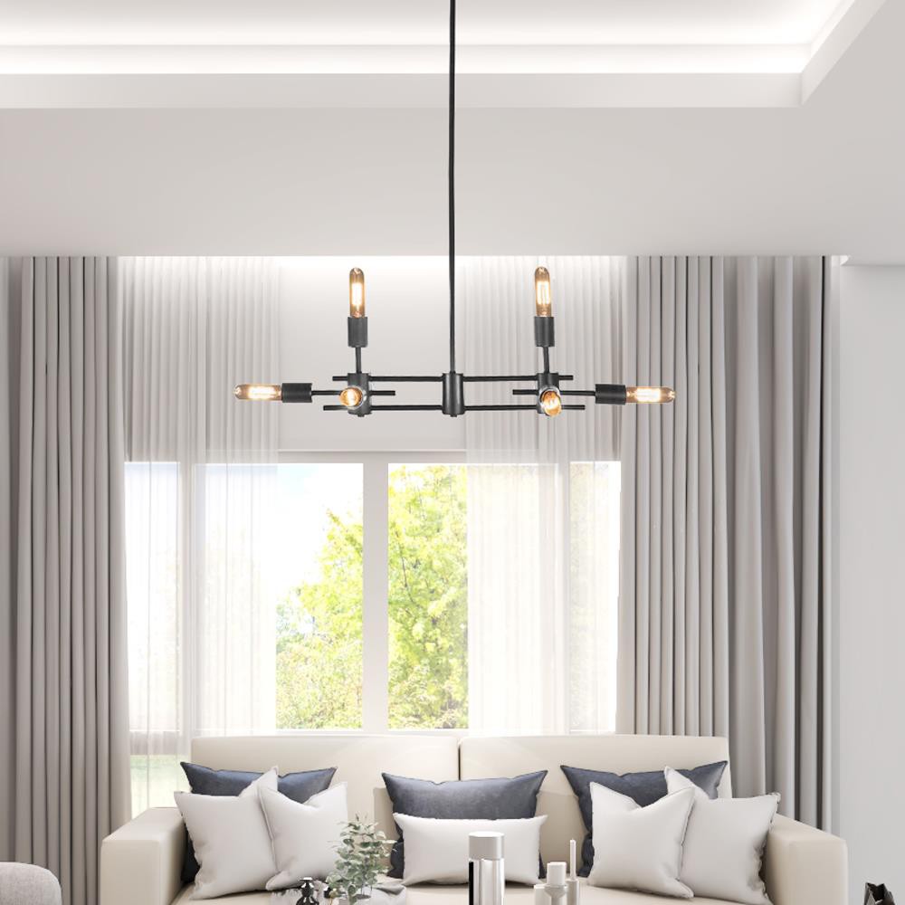 โคมไฟช่อ-ไฟช่อ-carini-br16101-d8-สีดำ-8-หัว-โคมไฟภายใน-โคมไฟ-หลอดไฟ-chandelier-carini-br16101-d8-black-8-light