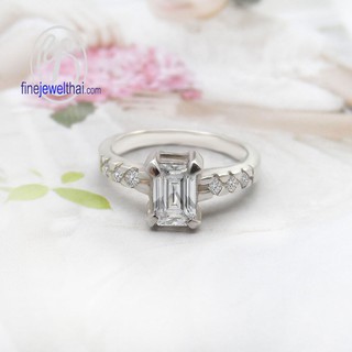 Finejewelthai-แหวนเพชร-แหวนเงินแท้-แหวนแต่งงาน-แหวนหมั้น-R1115cz