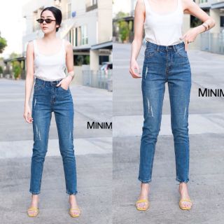 Minimal#ยีนส์บอยยืดนิดๆ มีS-L