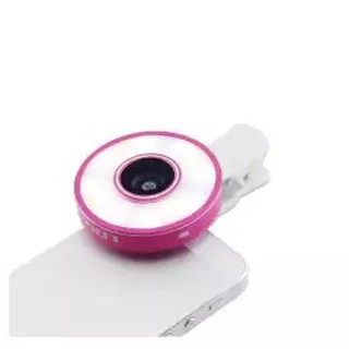 6 IN 1 Fish Flash Eye Wide Angle Universal Clip Camera Mobile Phone (Pink)