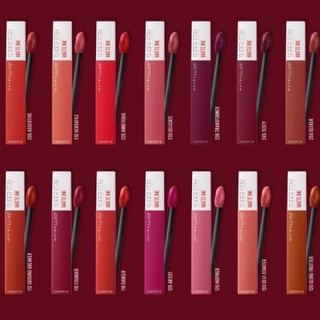 สีใหม่!! มีหลายสีให้เลือก Maybelline Superstay Matte Ink ลิปสติก ลิปจูบไม่หลุด 16 ชม. เนื้อแมท ไม่ติดแมส