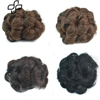 ผมหยักกลมขนหยักโอบราเธอร์คลิปผมวิกผม Scrunchie ส่วนขยายของผม