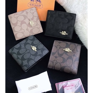 พร้อมส่ง กระเป๋า 🔥🔥🔥🔥 กระเป๋าสตางค์ชาย coach ขนาด 5 นิ้ว