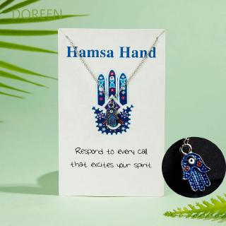 จี้สร้อยคอผู้หญิงรูปมือ evil eye hamsa ของขวัญ