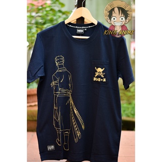 T-shirt DOP-1517 มีสีกรมและสีเขียว RORONOA ZORO