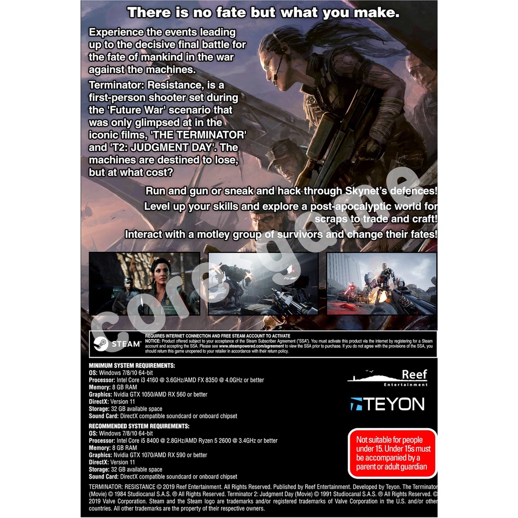 game-pc-terminator-resistance-แผ่นเกมส์-แฟลชไดร์ฟ-เกมส์คอมพิวเตอร์-pc-โน๊ตบุ๊ค