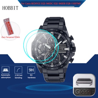 ฟิล์มกระจกนิรภัย ป้องกันรอยขีดข่วนหน้าจอ สําหรับ Casio EDIFICE EQS-940DC EQS-940DB EQB-1100TMS 2 ชิ้น