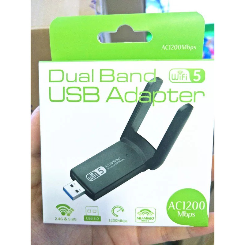 ภาพสินค้าใหม่ USB 3.0 1200Mbps WIFI ADAPTER Dual Band 5GHz 2.4 GHz 802.11AC RTL8812BU เสาอากาศ WiFi Dongle การ์ดเครือข่ายสำหรับแล จากร้าน khunsua บน Shopee ภาพที่ 3