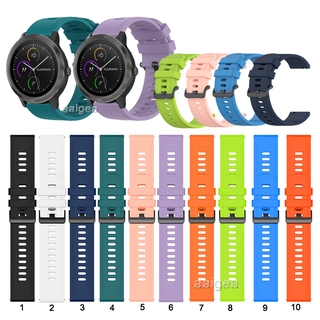 สายนาฬิกาซิลิโคนสำหรับ Garmin Vivoactive 3 Music for Garmin Forerunner 645 645M 245 245M /Venu Sq