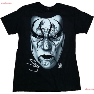 photo man ผู้ชายและผู้หญิง WWE Sting Licensed Graphic T-Shirt new