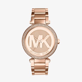ภาพหน้าปกสินค้าMICHAEL KORS นาฬิกาข้อมือผู้หญิง รุ่น MK5865 Parker Pavé - Rose Gold ที่เกี่ยวข้อง