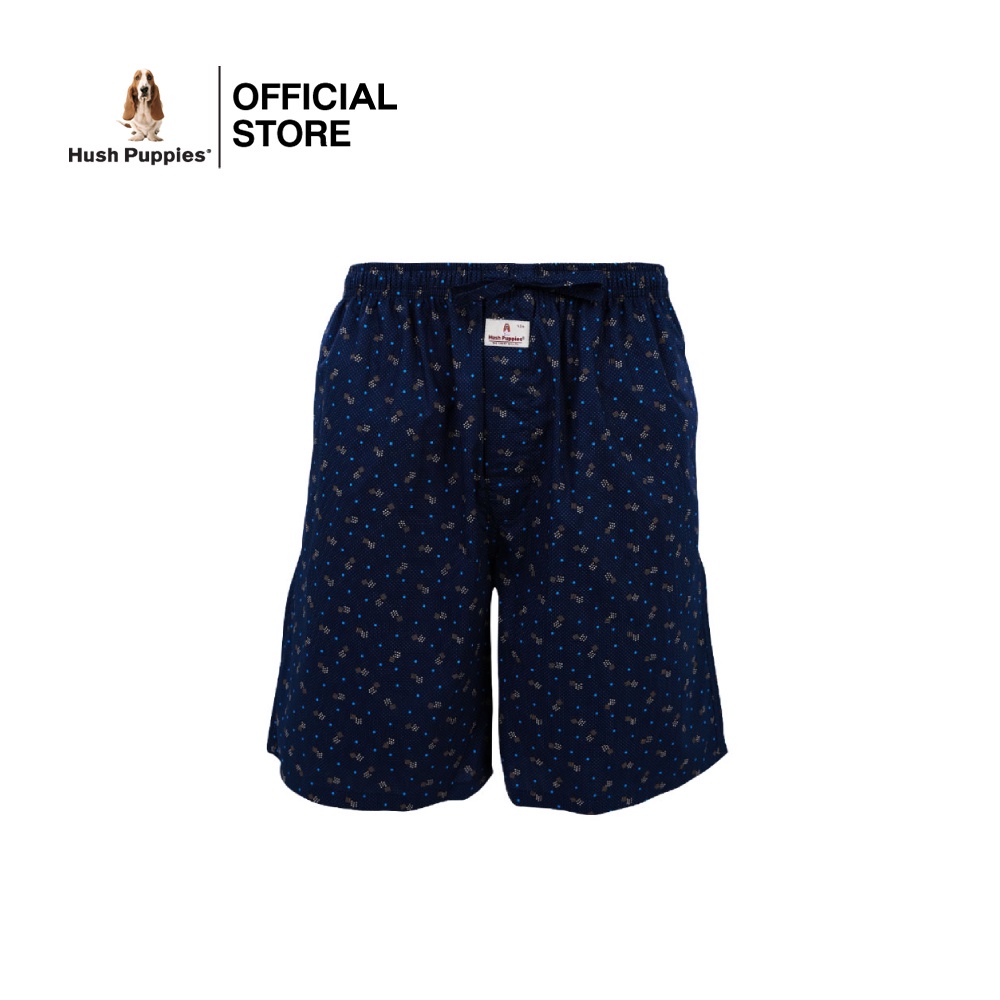 ภาพหน้าปกสินค้าHush Puppies UNDERWEAR กางเกงขาสั้น SLEEPWEAR รุ่น HU H3W3004 สีกรมท่า กางเกงขาสั้น