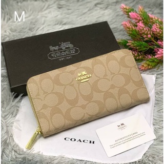 กระเป๋าสตางค์ coach ใบยาว ลายคลาสสิค ยอดนิยมตลอดกาล