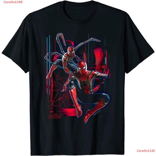 【ผ้าฝ้ายแท้】Carelin1188 Marvel Infinity War Spider-Man Suit Tech Graphic T-Shirt ดพิมพ์ลาย เสื้อยืดผ้าฝ้าย คอกลม cotton