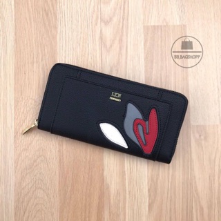 LYN HANA LONG WALLET (outlet) สีดำ