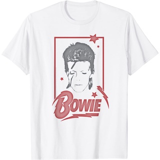 เสื้อยืดวงดนตรีผ้าฝ้ายแท้ คอลูกเรือเสื้อยืด พิมพ์ลาย David Bowie Daydream สําหรับผู้ใหญ่S,4XLall size